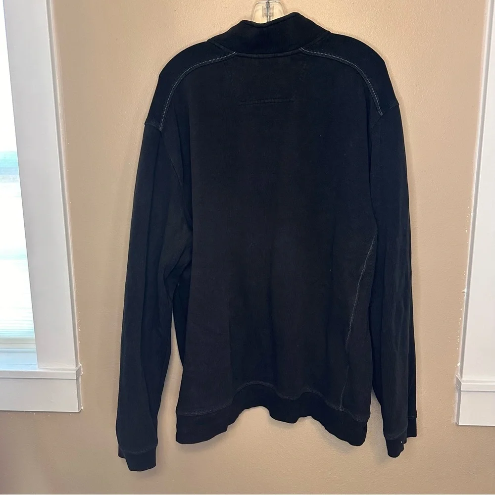 Tommy Bahama Brown 1/4 Zip Pullover Sweater Size XXL